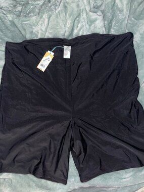 Kona Sol NWT Black Swim Shorts, Size 3x
